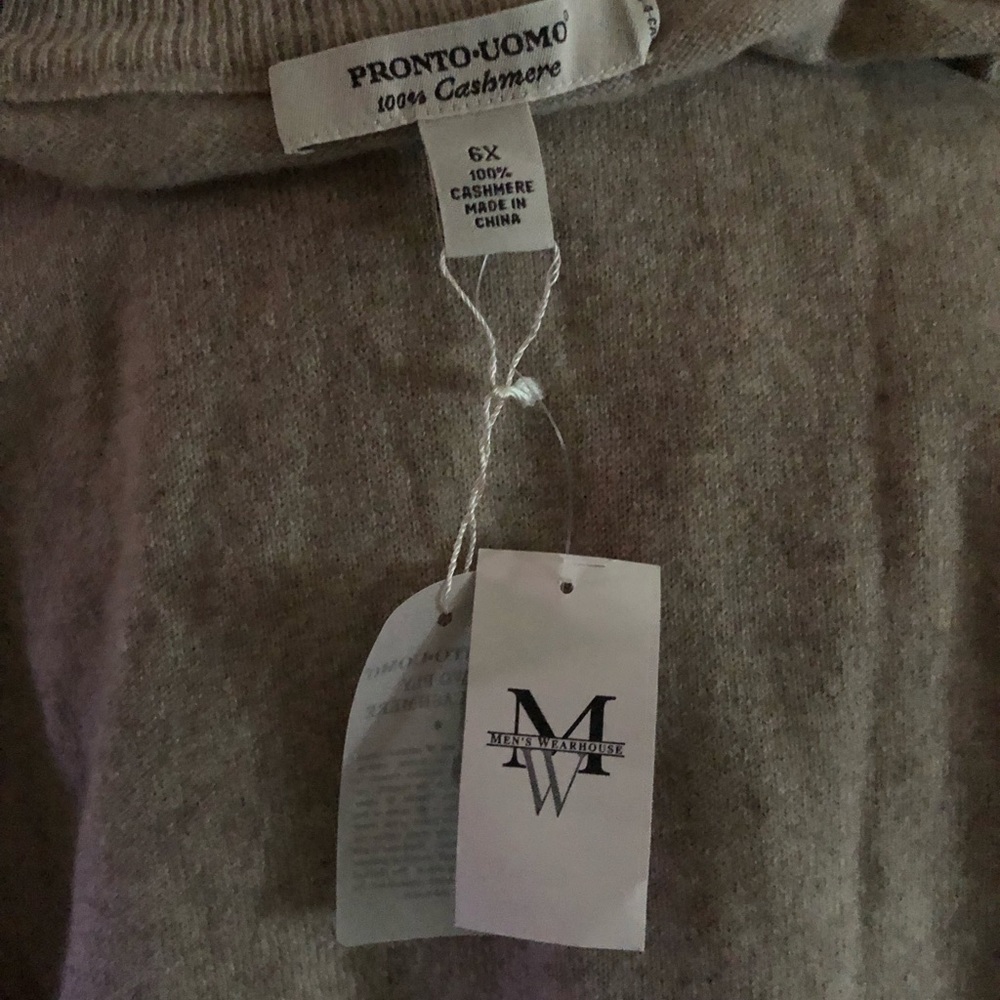 Pronto-Uomo Men’s Sweater 100%Cashmere size 6X - Picture 6 of 6
